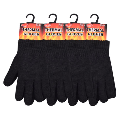 PRO HEAT™ Kids Thermal Magic Gloves - Black