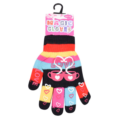 PRO HEAT™ Kids Thermal Magic Gloves - Love Hearts (Assorted Colours)