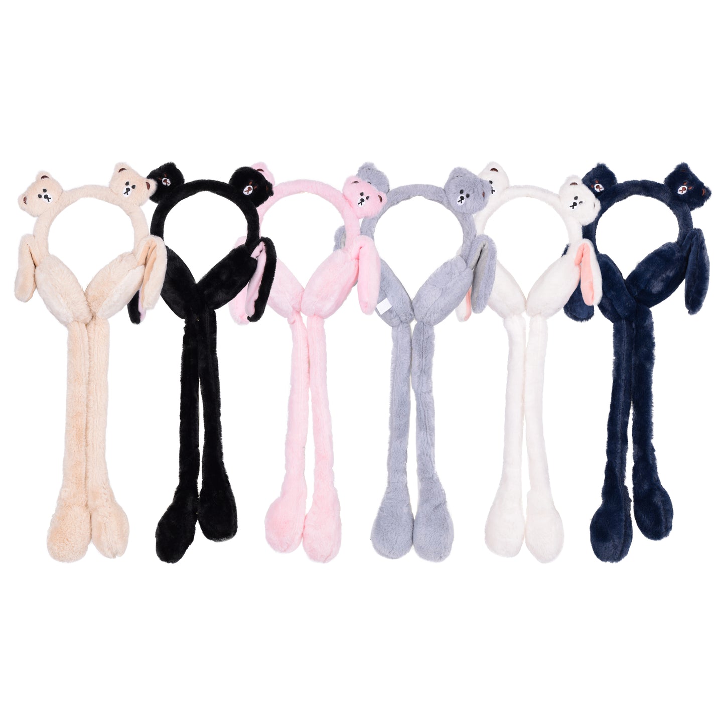 Plush Ear Moving Earmuffs - Teddy