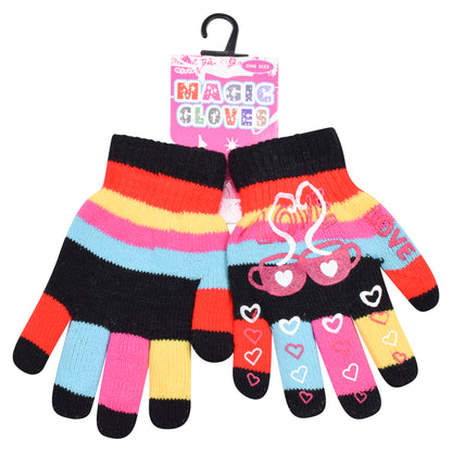 PRO HEAT™ Kids Thermal Magic Gloves - Love Hearts (Assorted Colours)