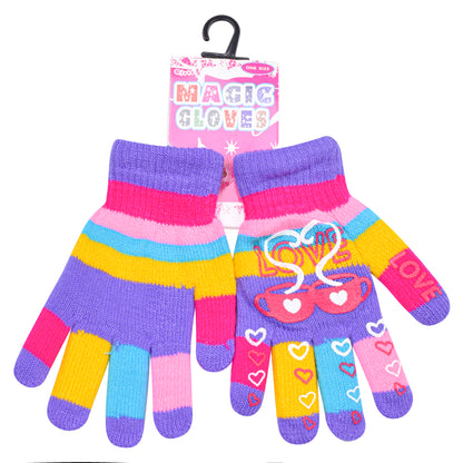PRO HEAT™ Kids Thermal Magic Gloves - Love Hearts (Assorted Colours)