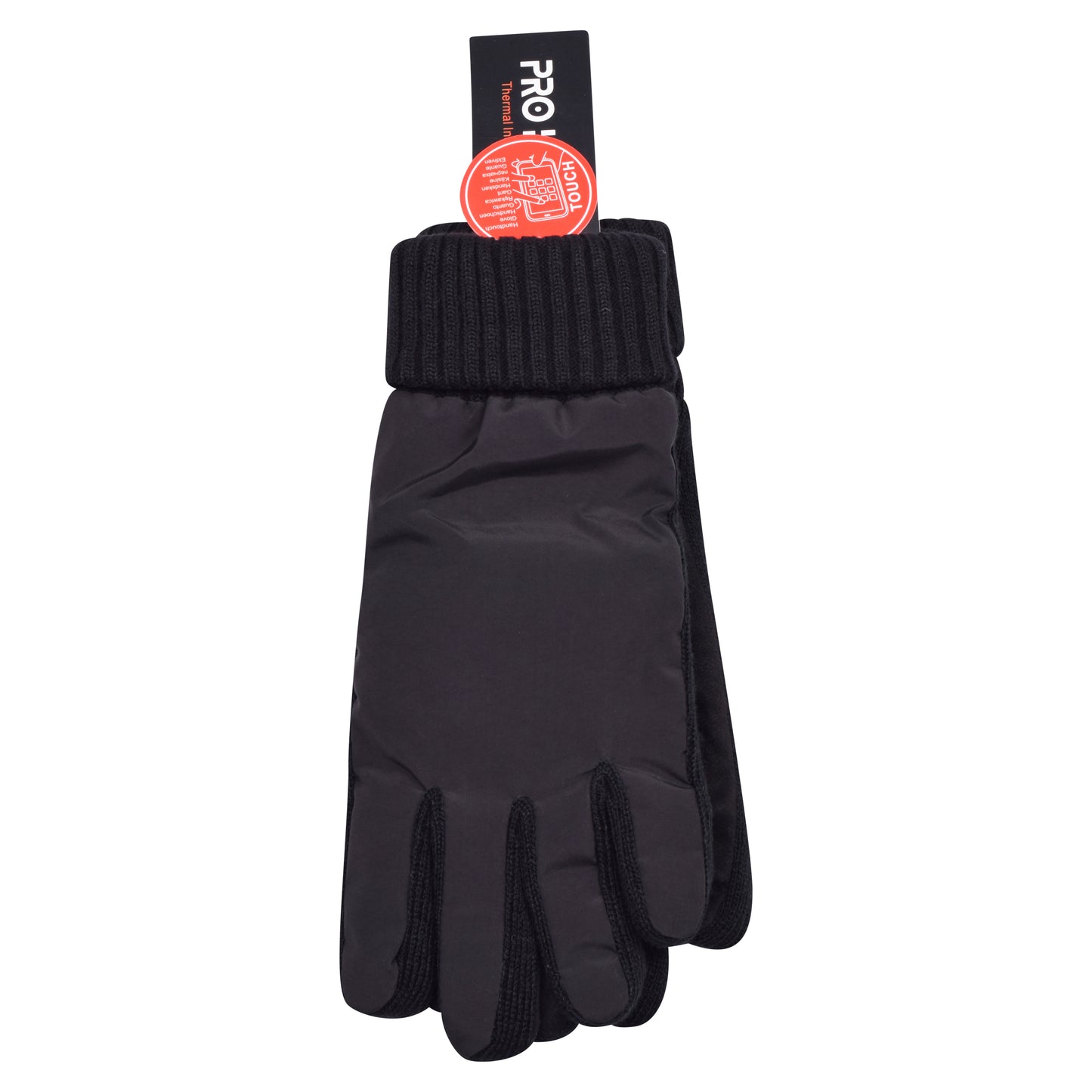 Mens Showerproof Knitted Gloves - Assorted (12 Pairs)