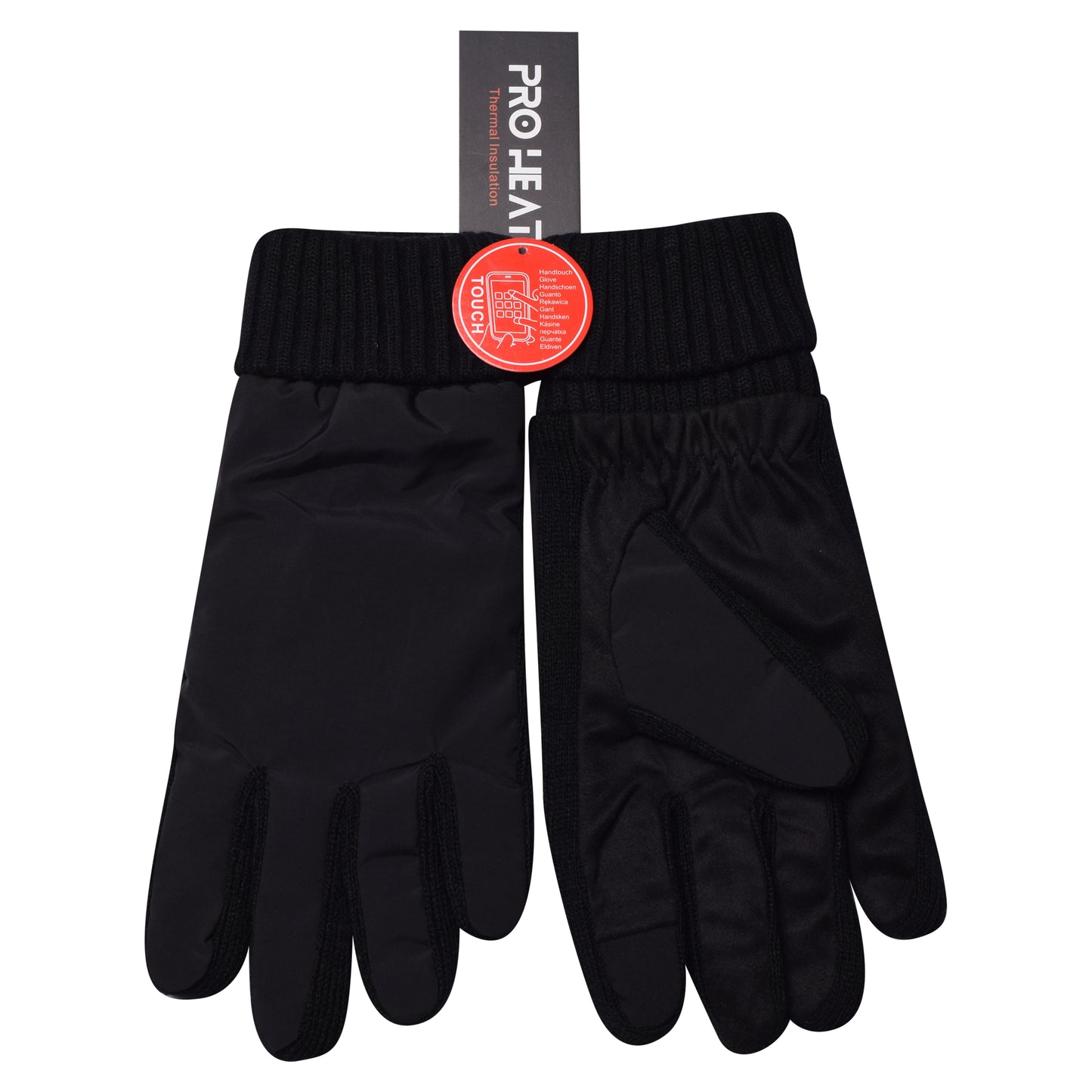 Mens Showerproof Knitted Gloves - Assorted (12 Pairs)