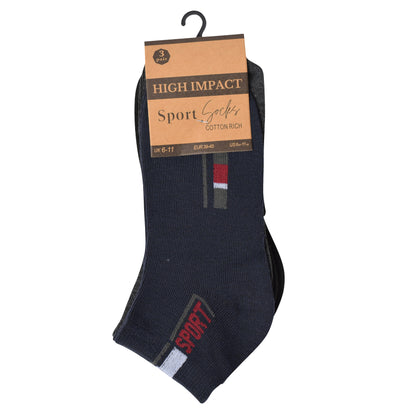 Mens Trainer Socks - Sport (12 Pairs)