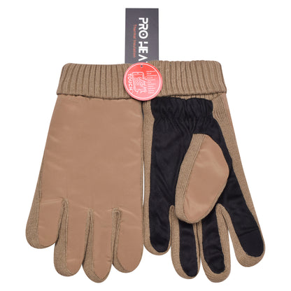 Mens Showerproof Knitted Gloves - Assorted (12 Pairs)