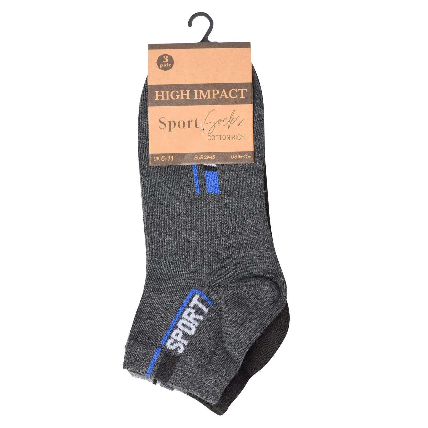 Mens Trainer Socks - Sport (12 Pairs)