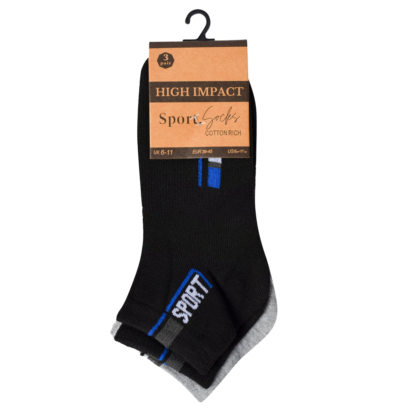 Mens Trainer Socks - Sport (12 Pairs)