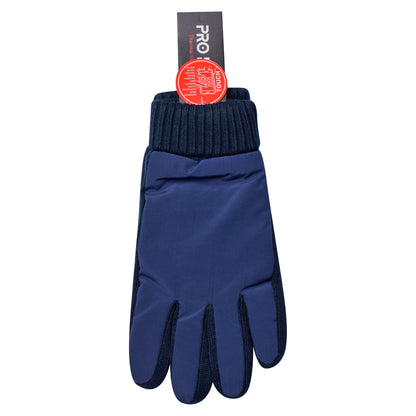 Mens Showerproof Knitted Gloves - Assorted (12 Pairs)