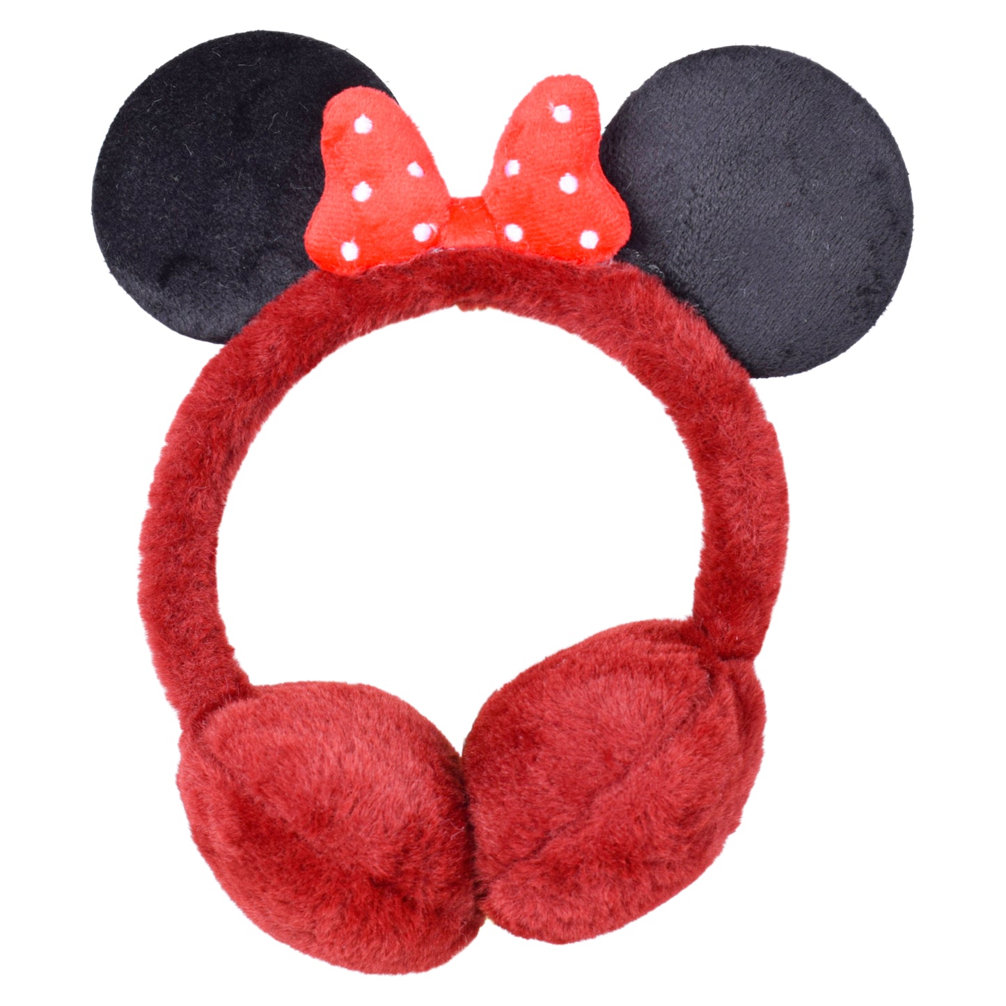 Cosy Kids Earmuffs with Magical Lights - Polka Dot Bow