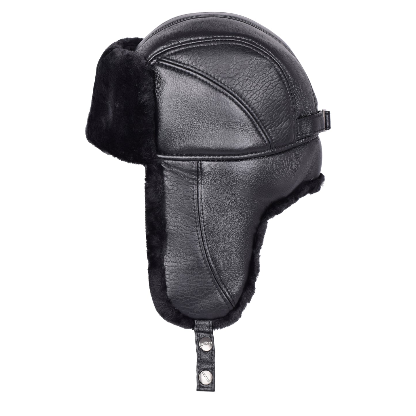 Royal Stallion Faux Leather Trapper Hat – Faux Fur Lined