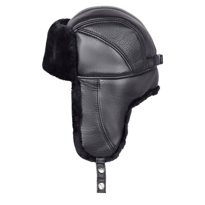 Royal Stallion Faux Leather Trapper Hat – Faux Fur Lined