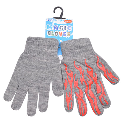 PRO HEAT™ Kids Thermal Magic Gloves - Flames (Assorted Colours)