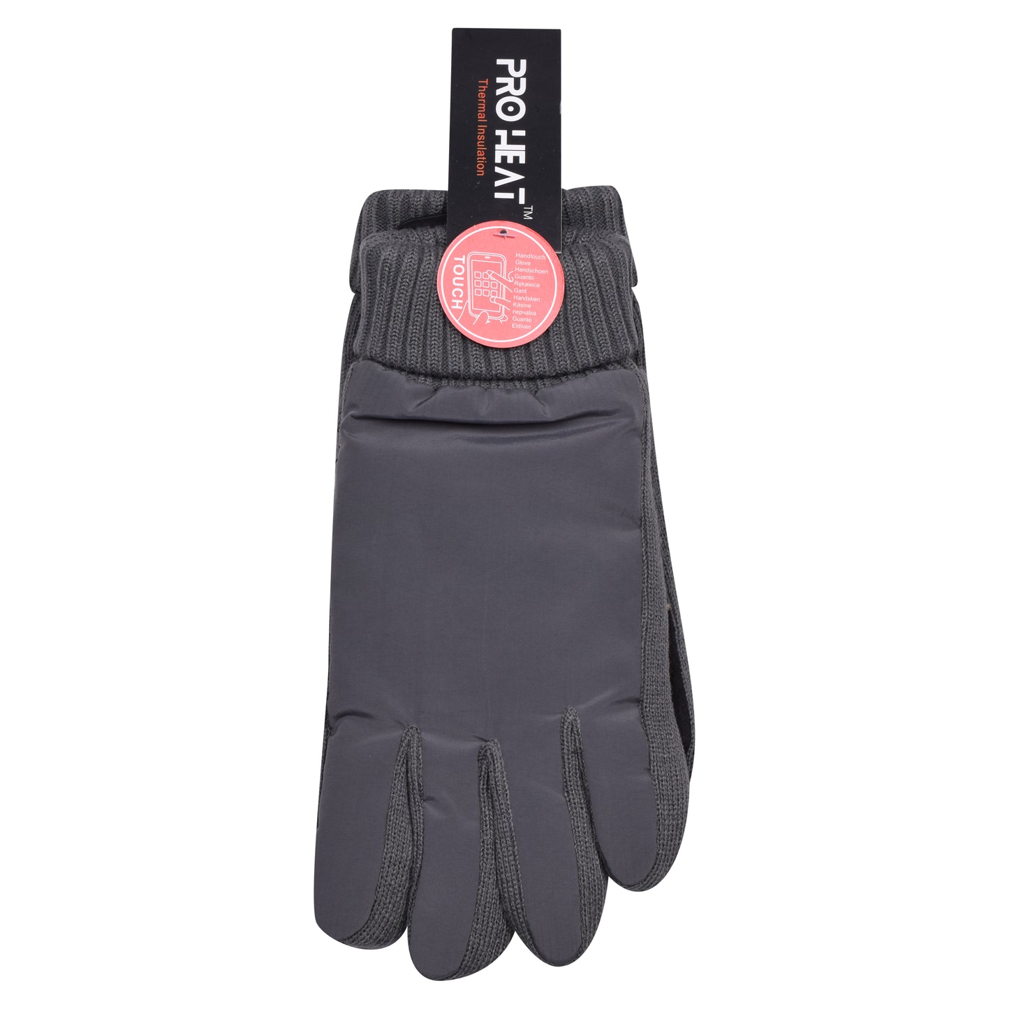 Mens Showerproof Knitted Gloves - Assorted (12 Pairs)
