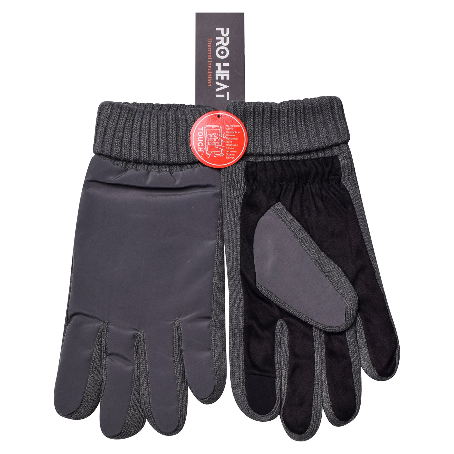 Mens Showerproof Knitted Gloves - Assorted (12 Pairs)