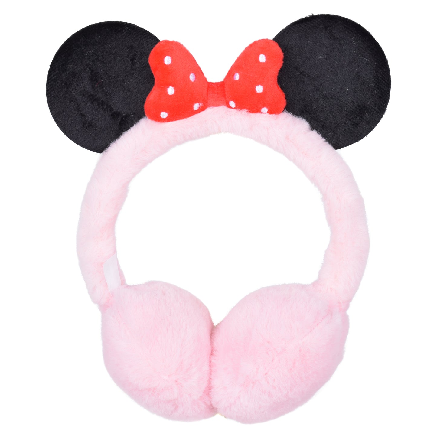 Cosy Kids Earmuffs with Magical Lights - Polka Dot Bow
