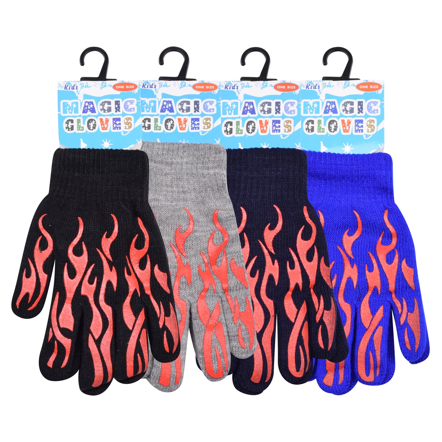 PRO HEAT™ Kids Thermal Magic Gloves - Flames (Assorted Colours)