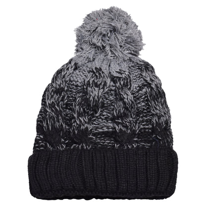 Ombre Pompom Hats - Teddy Fur Fleece Lined