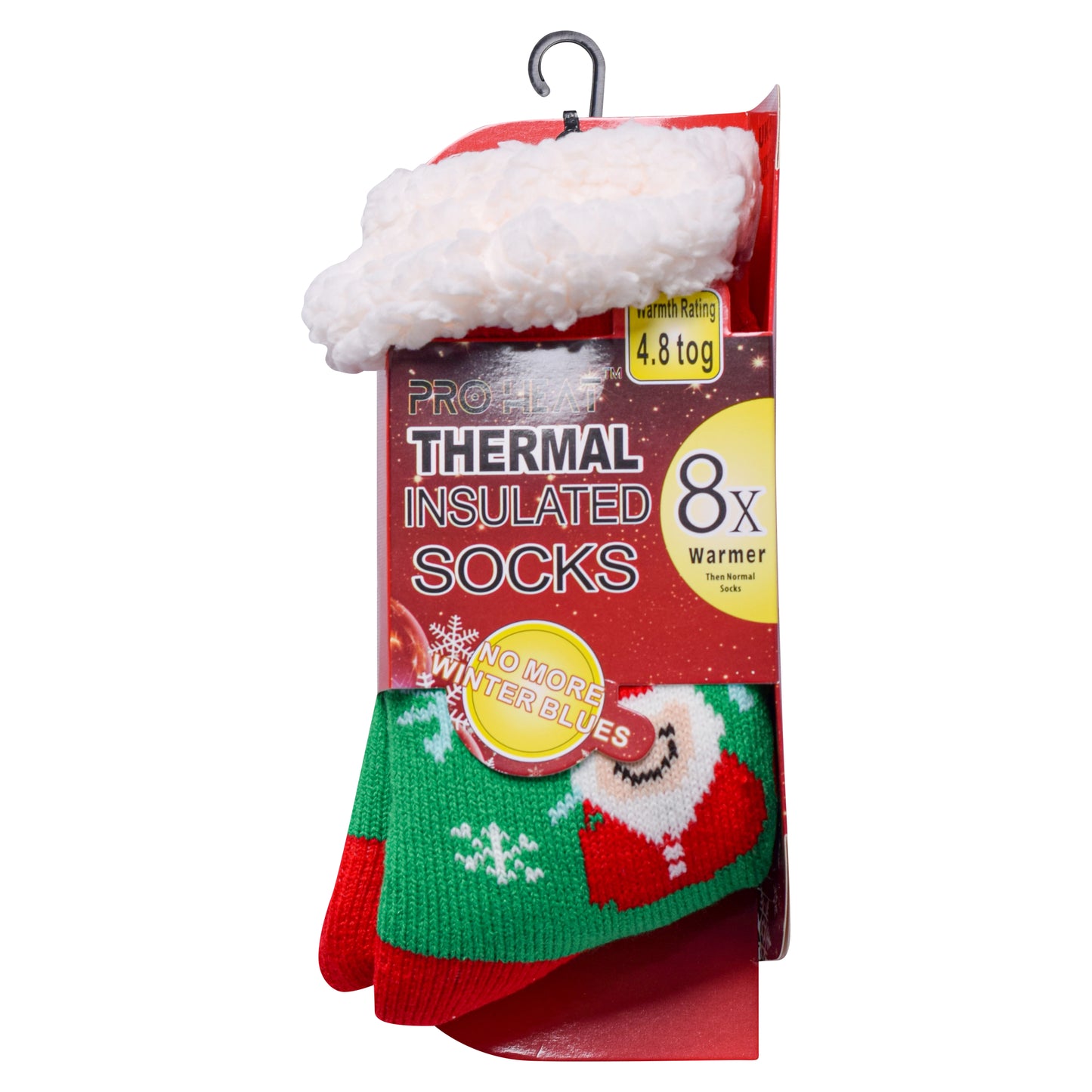 Ladies 4.8 TOG Cosy Slipper Socks - Christmas