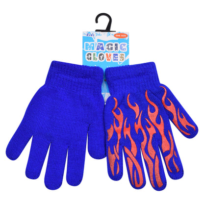 PRO HEAT™ Kids Thermal Magic Gloves - Flames (Assorted Colours)