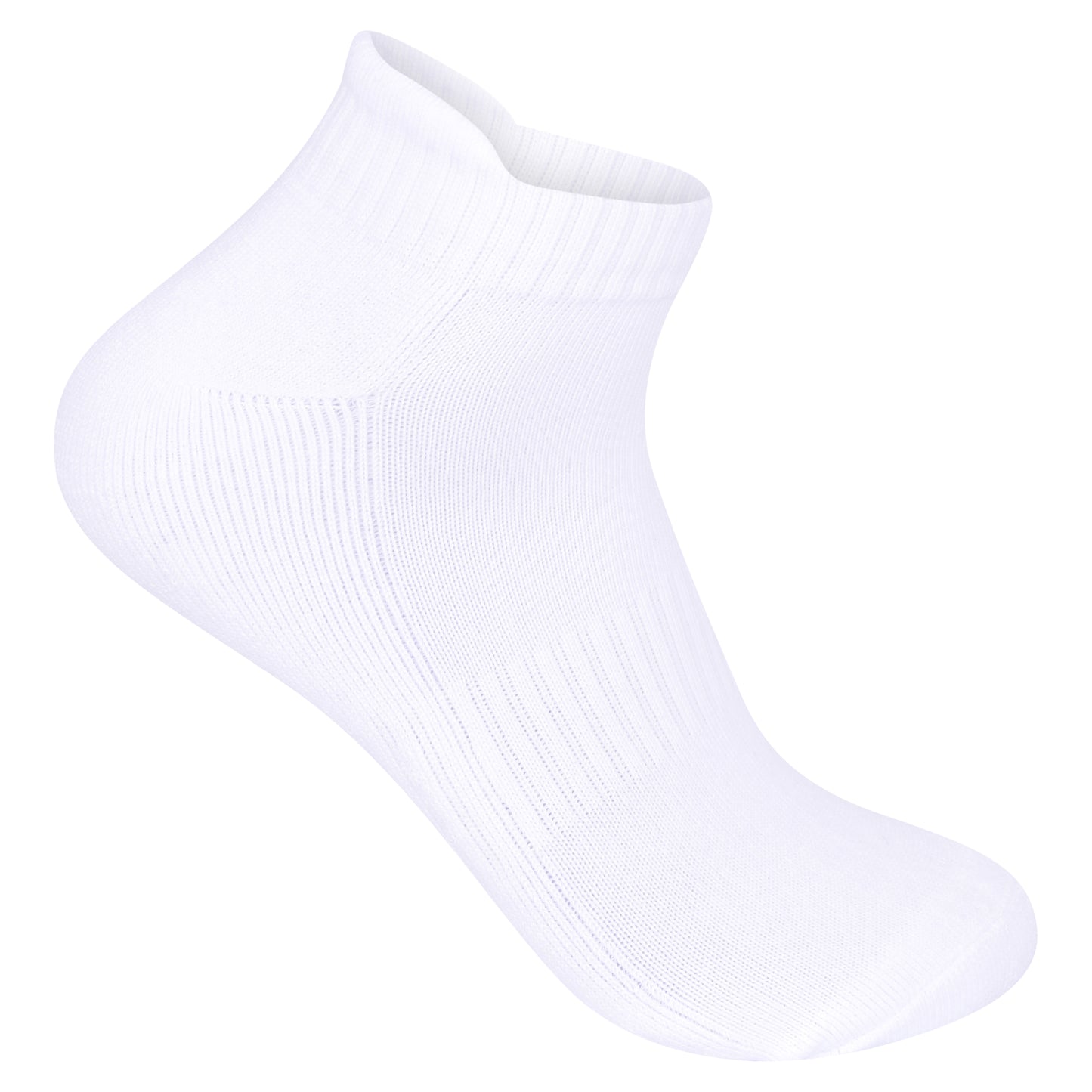Mens Cushioned Trainer Socks - White (12 Pairs)