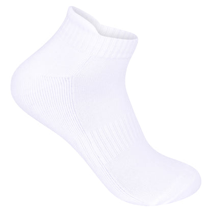 Mens Cushioned Trainer Socks - White (12 Pairs)