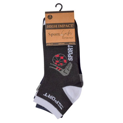 Mens Trainer Socks - Football (12 Pairs)