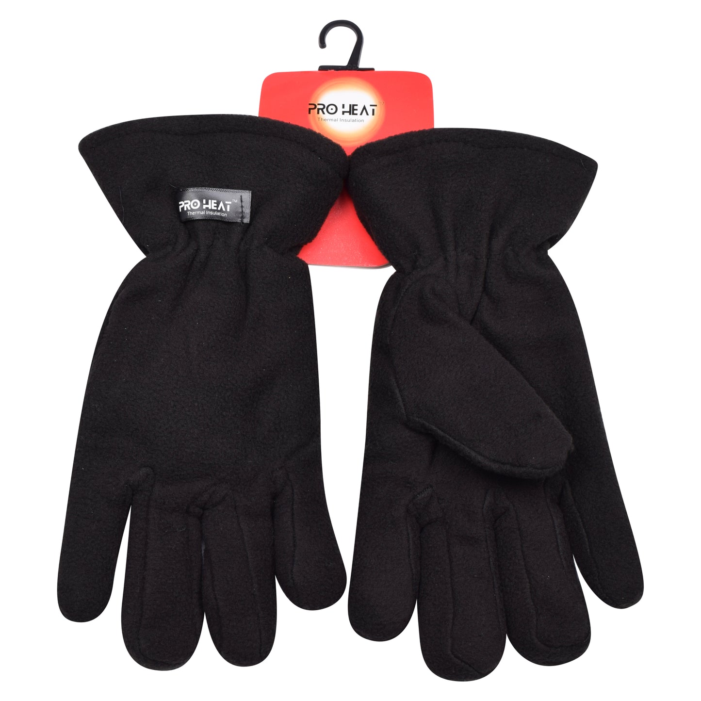 Ladies Thermal Fleece Gloves - Black (12 Pairs)
