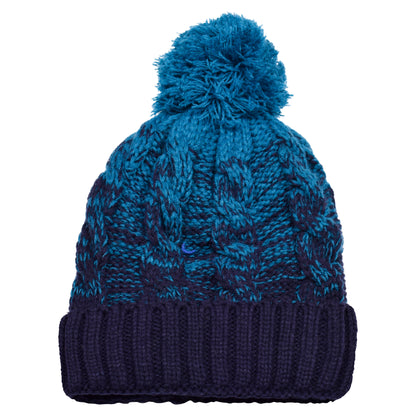 Ombre Pompom Hats - Teddy Fur Fleece Lined