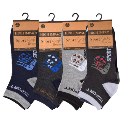 Mens Trainer Socks - Football (12 Pairs)