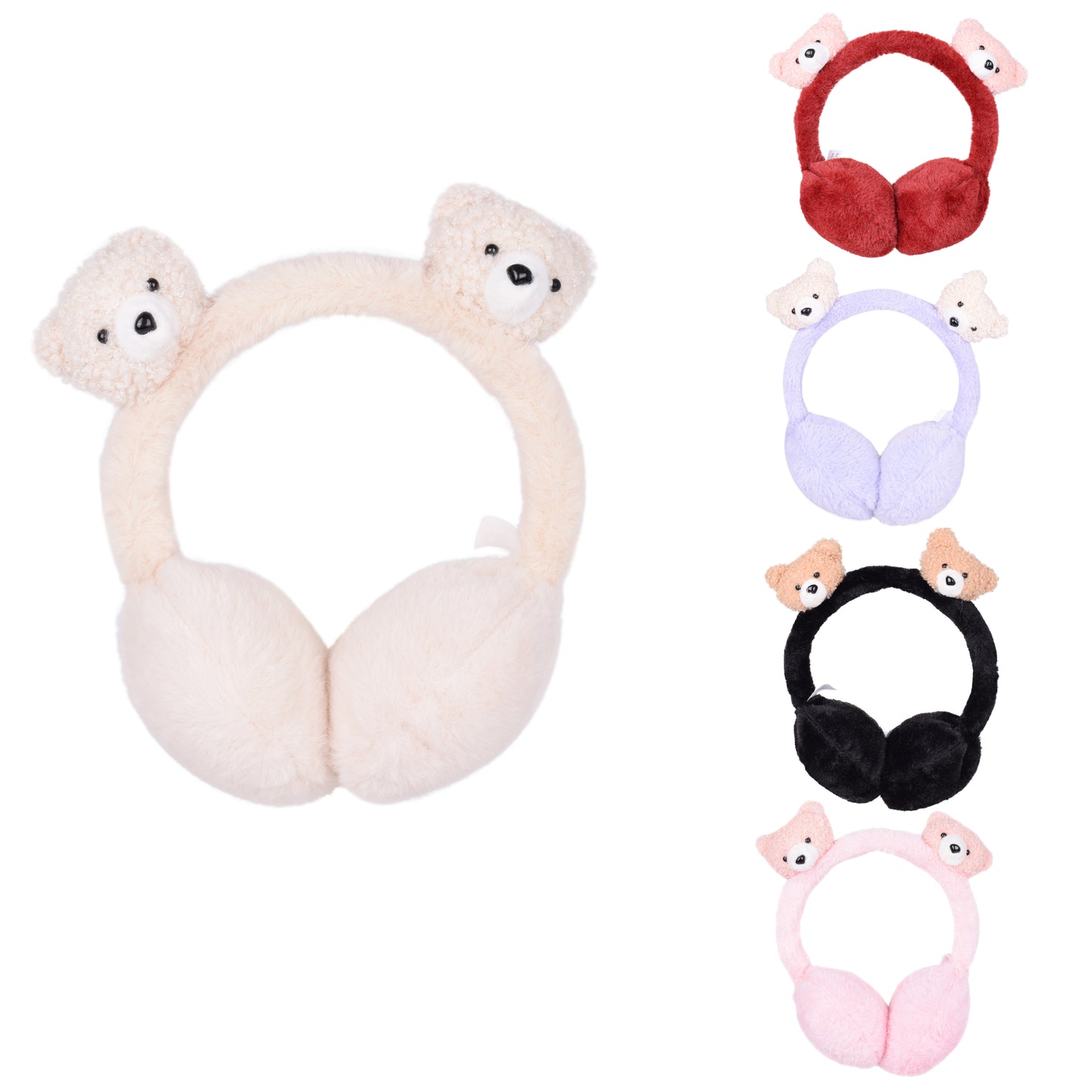 Cosy Kids Earmuffs with Magical Lights - Teddy