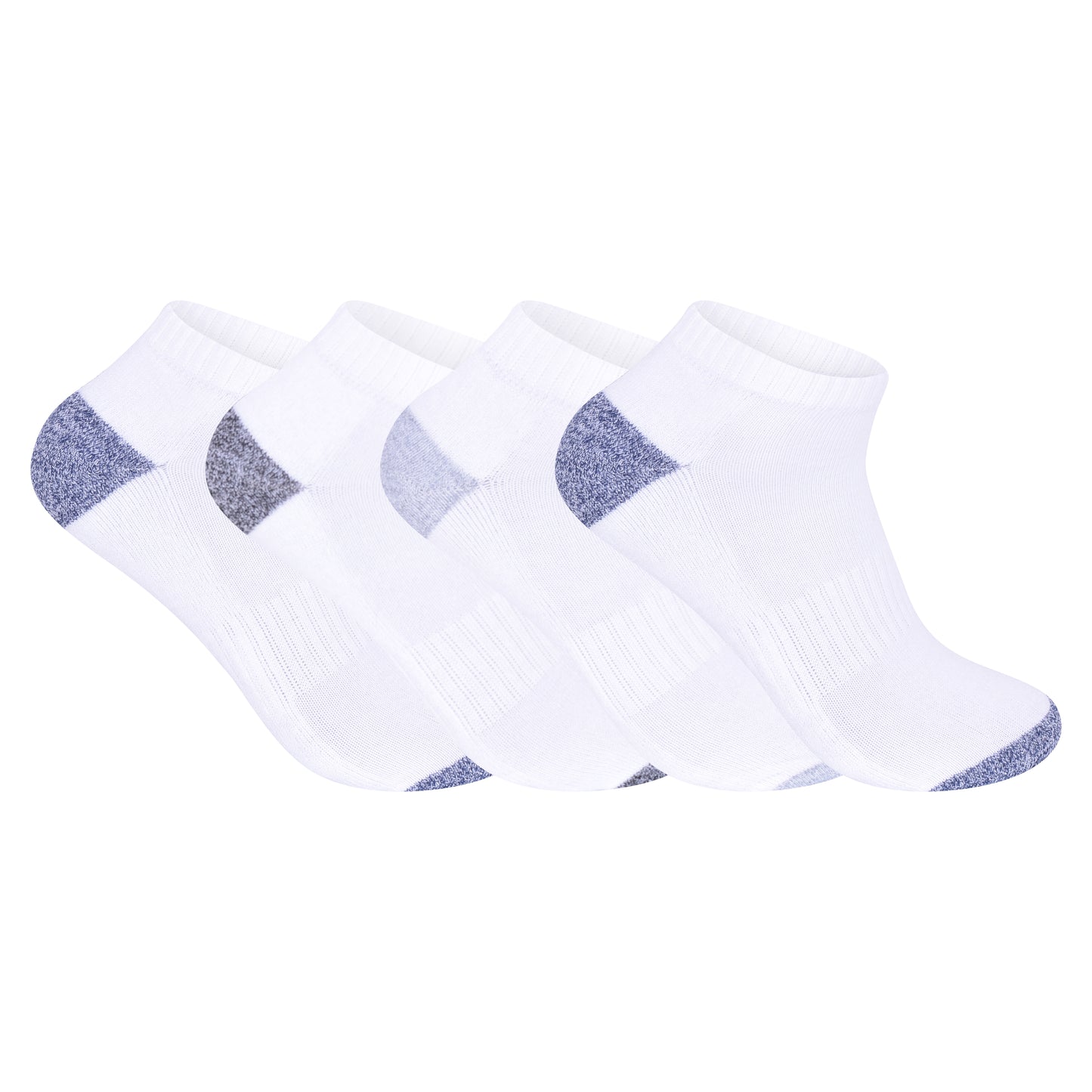 Mens Cushioned Trainer Socks - White H&T (12 Pairs)