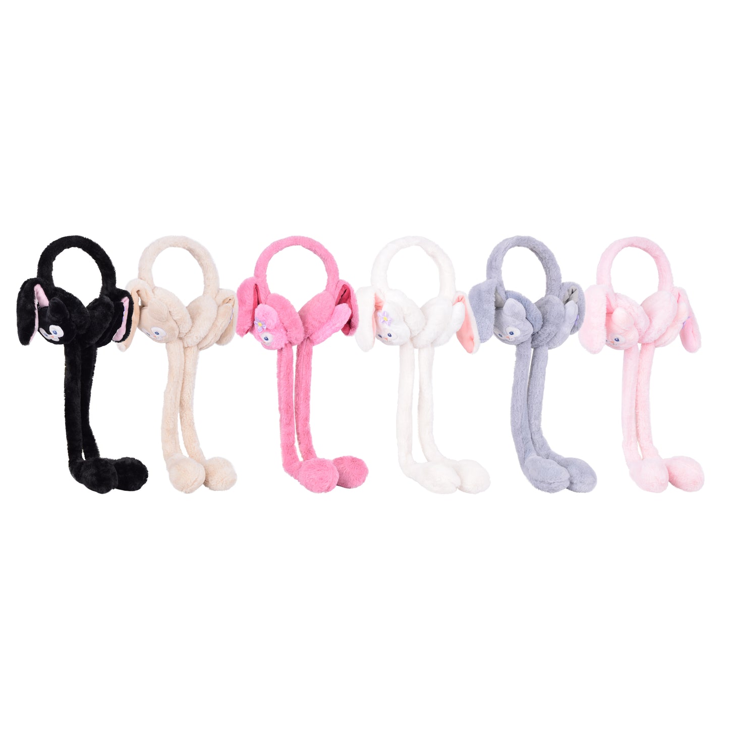 Plush Ear Moving Earmuffs - Cat