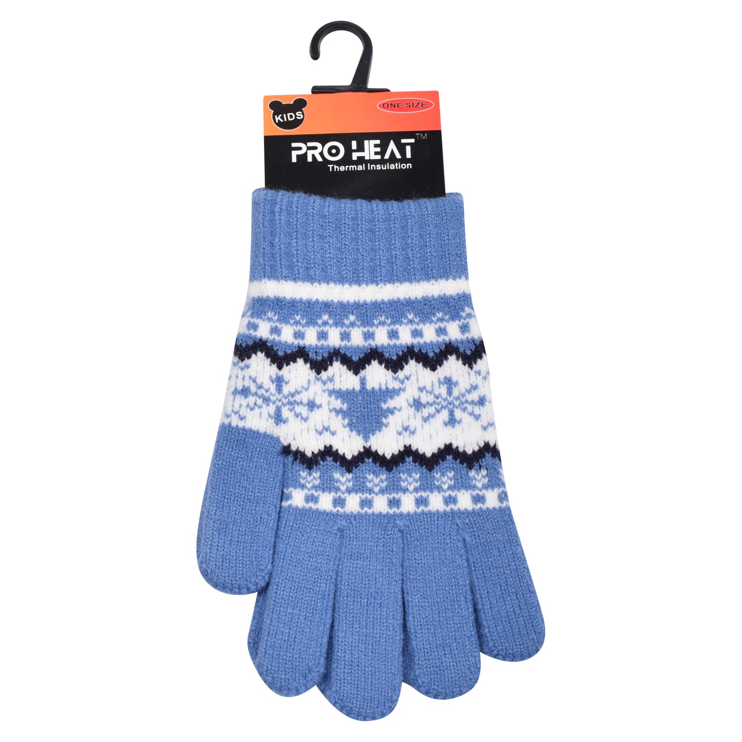 PRO HEAT™ Kids Thermal Magic Gloves - Nordic Snowflake (Assorted Colours)