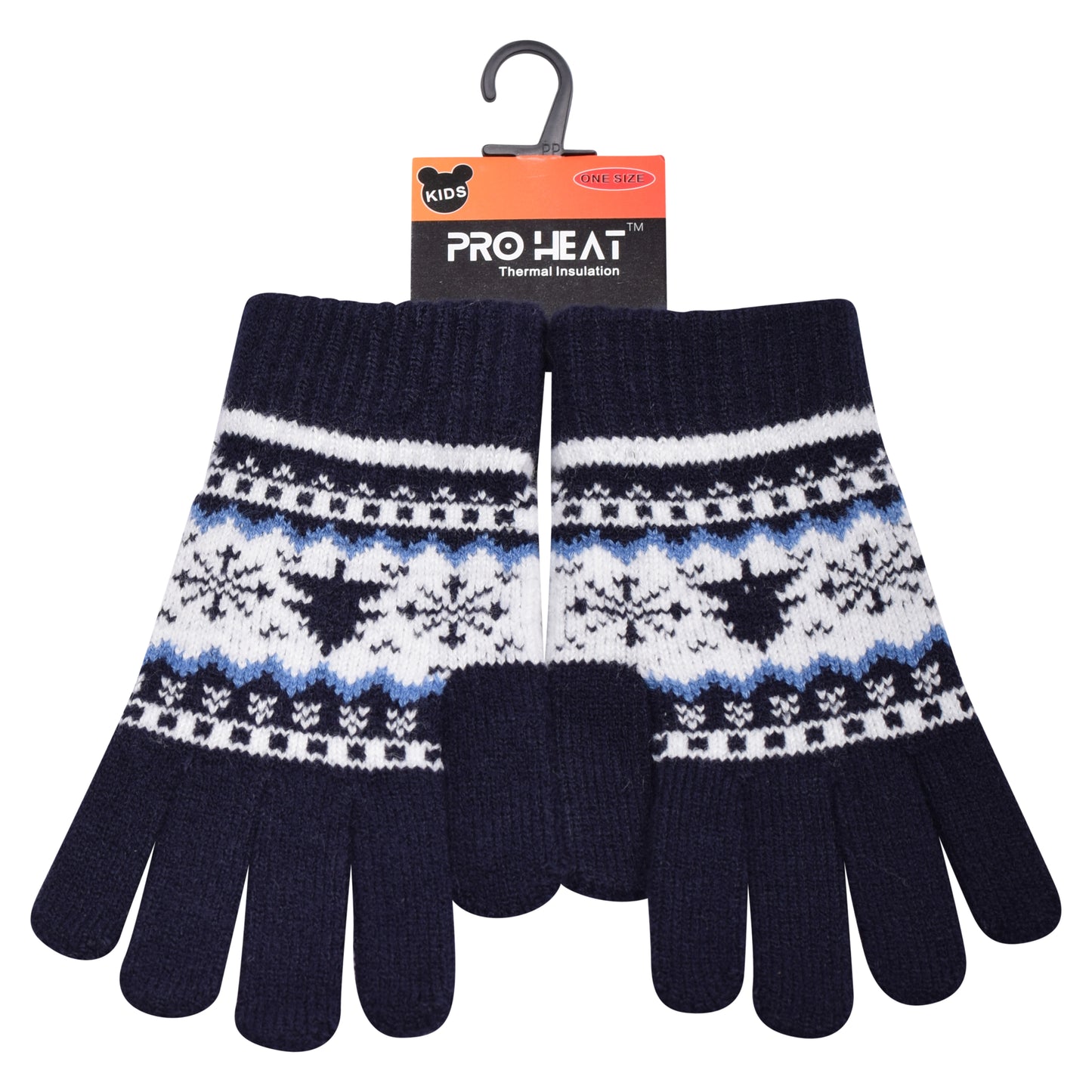 PRO HEAT™ Kids Thermal Magic Gloves - Nordic Snowflake (Assorted Colours)