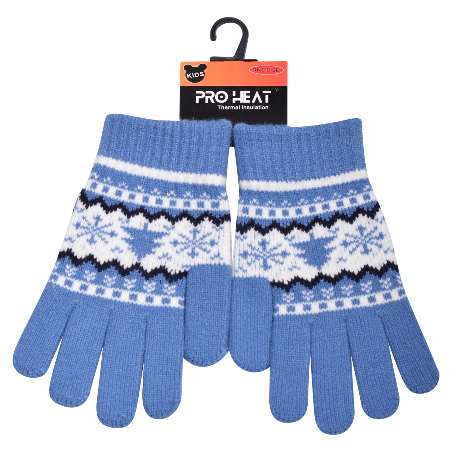 PRO HEAT™ Kids Thermal Magic Gloves - Nordic Snowflake (Assorted Colours)