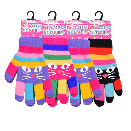 PRO HEAT™ Kids Thermal Magic Gloves - Cat (Assorted Colours)