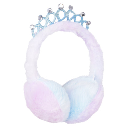 Cosy Kids Earmuffs with Magical Lights - Princess Crown (Tie Dye)
