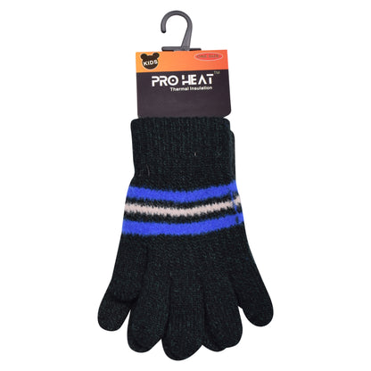 PRO HEAT™ Kids Thermal Magic Gloves - Mid Stripes (Assorted Colours)