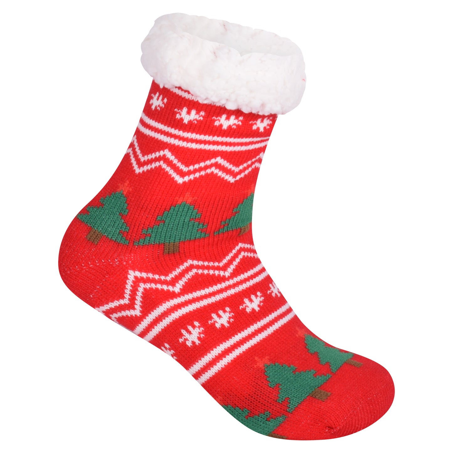 Ladies 4.8 TOG Cosy Slipper Socks - Christmas