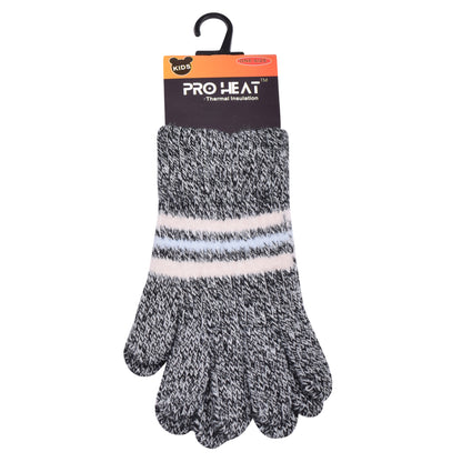 PRO HEAT™ Kids Thermal Magic Gloves - Mid Stripes (Assorted Colours)