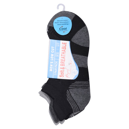 Mens Cushioned Trainer Socks - Assorted Two Tone (12 Pairs)