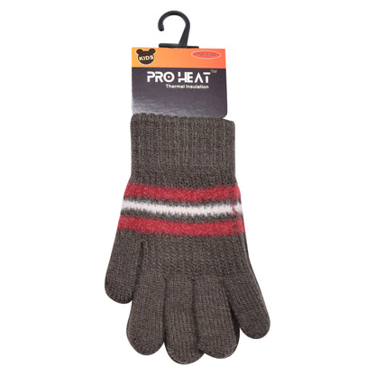 PRO HEAT™ Kids Thermal Magic Gloves - Mid Stripes (Assorted Colours)