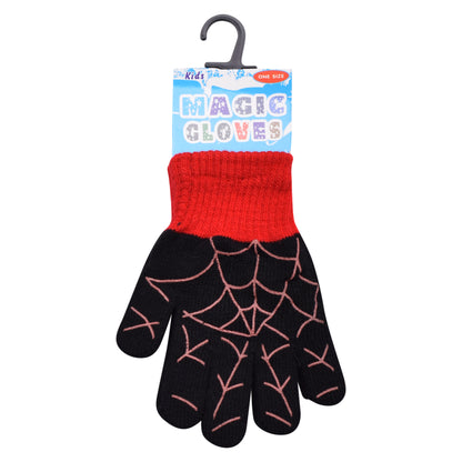 PRO HEAT™ Kids Thermal Magic Gloves - Spider Web (Assorted Colours)