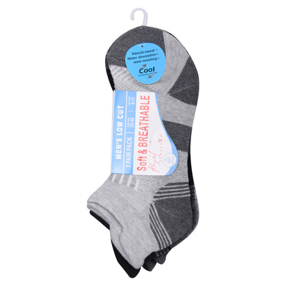 Mens Cushioned Trainer Socks - Assorted Two Tone (12 Pairs)