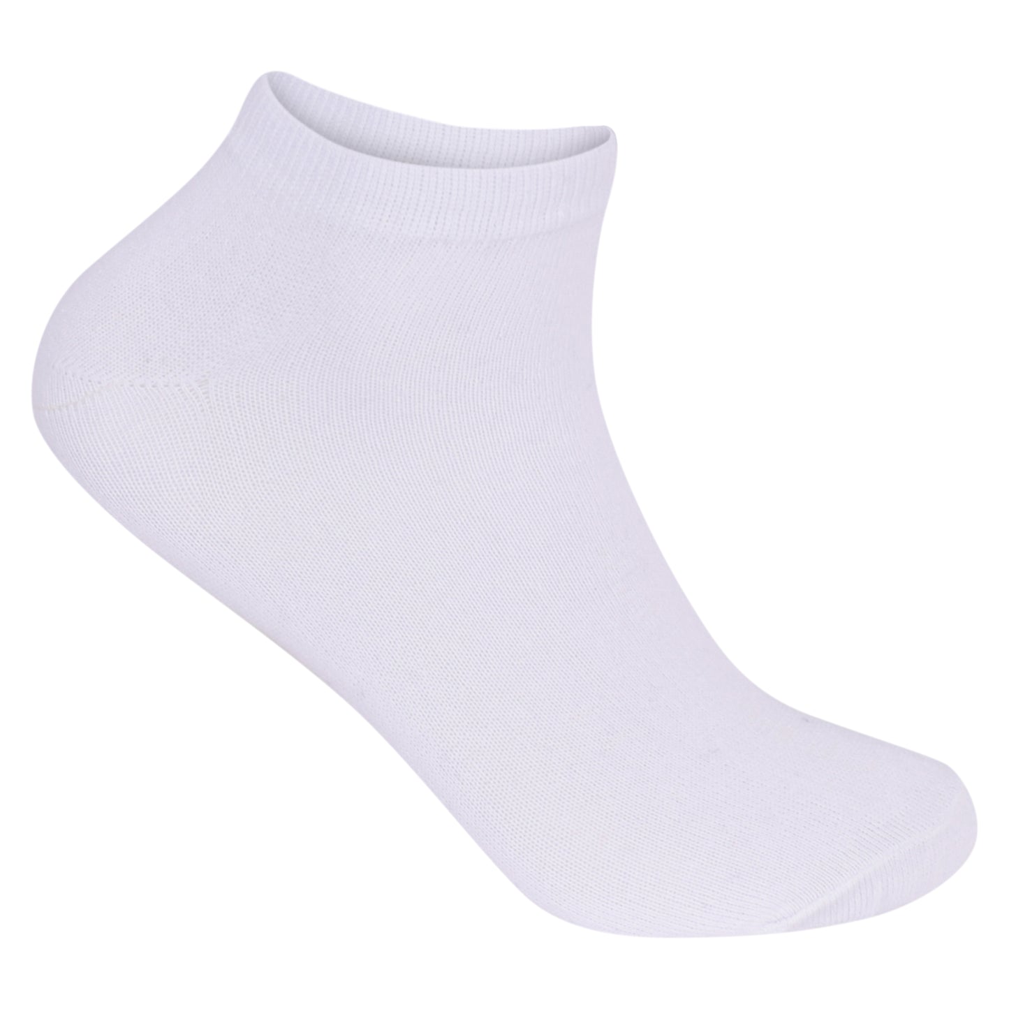 Mens Trainer Socks - Plain White (12 Pairs)