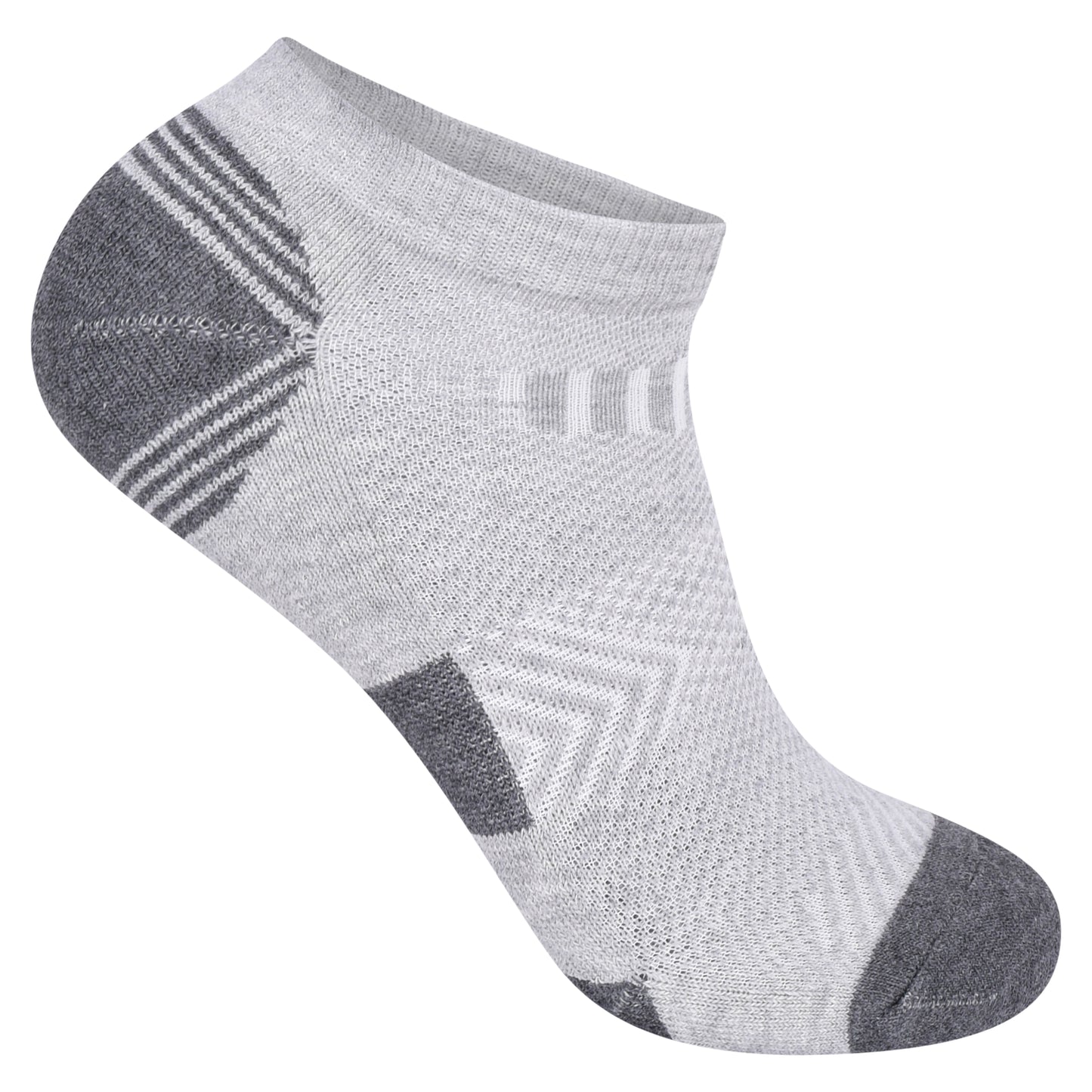 Mens Cushioned Trainer Socks - Assorted Two Tone (12 Pairs)