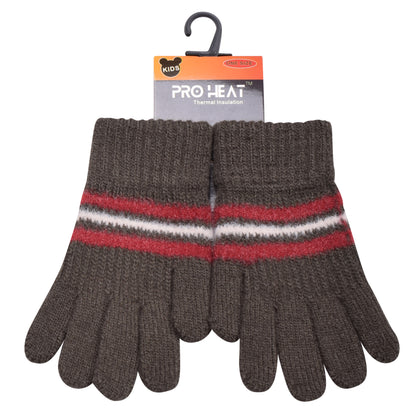 PRO HEAT™ Kids Thermal Magic Gloves - Mid Stripes (Assorted Colours)