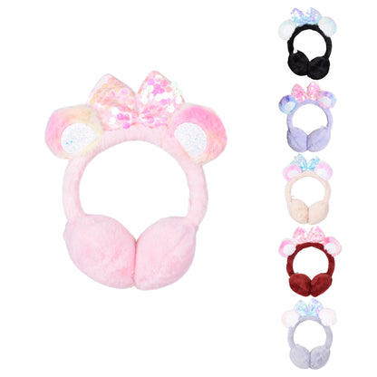 Cosy Kids Earmuffs with Magical Lights - Princess Bow