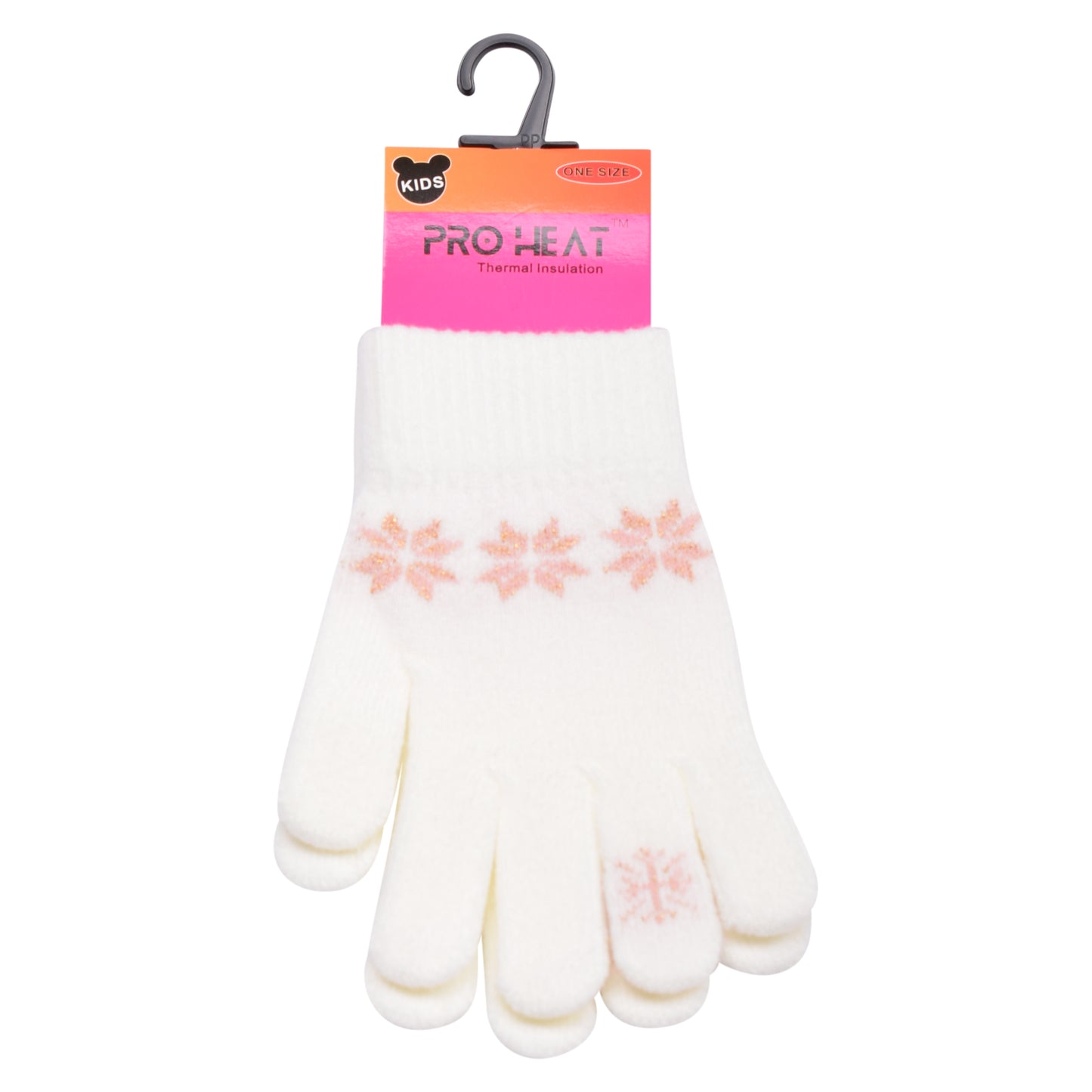 PRO HEAT™ Kids Thermal Magic Gloves - Snowflake (Assorted Colours)