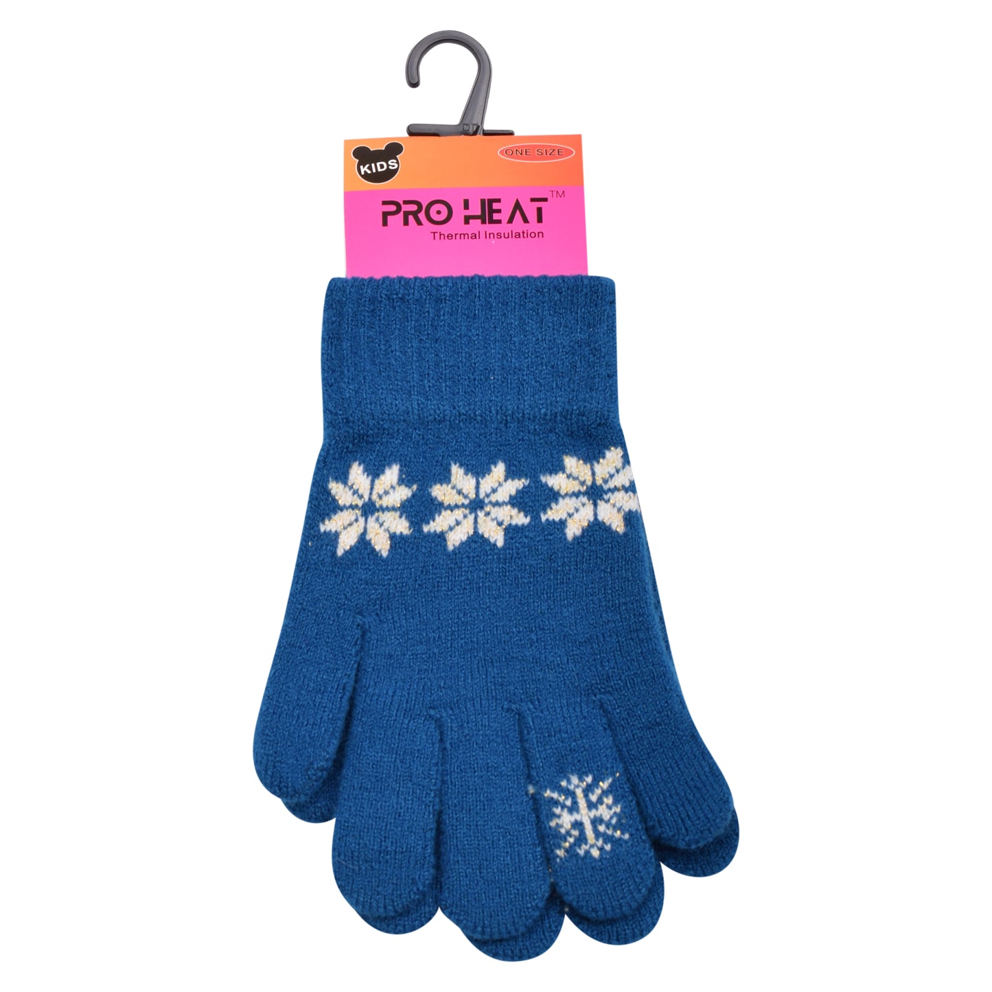 PRO HEAT™ Kids Thermal Magic Gloves - Snowflake (Assorted Colours)